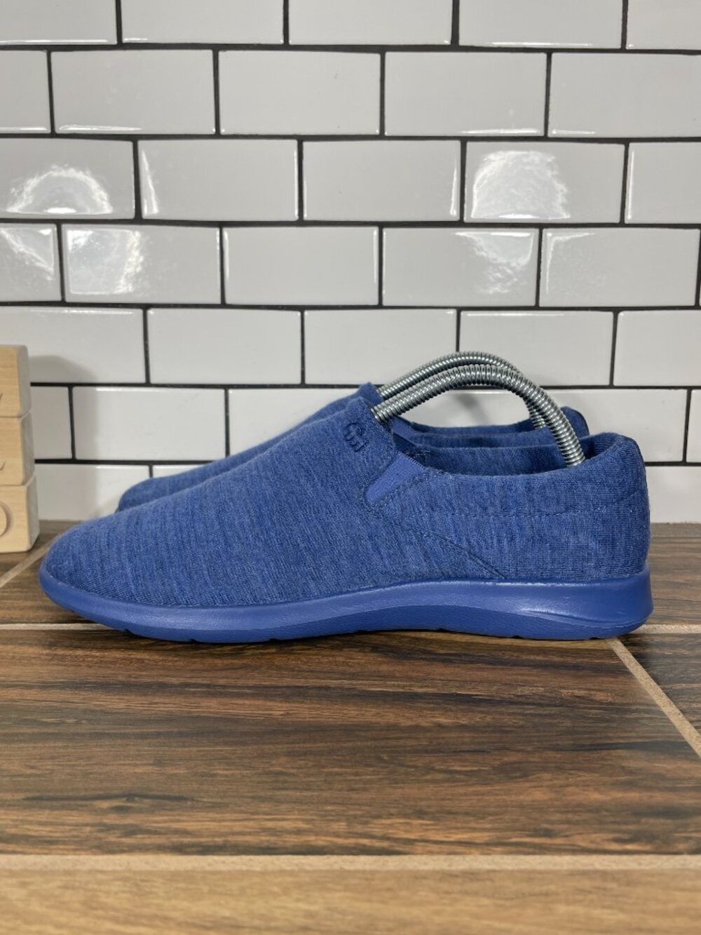 Merinos Slip Ons Shoes Womens Size 10 Blue Australian Wool Lightweight Sneaker